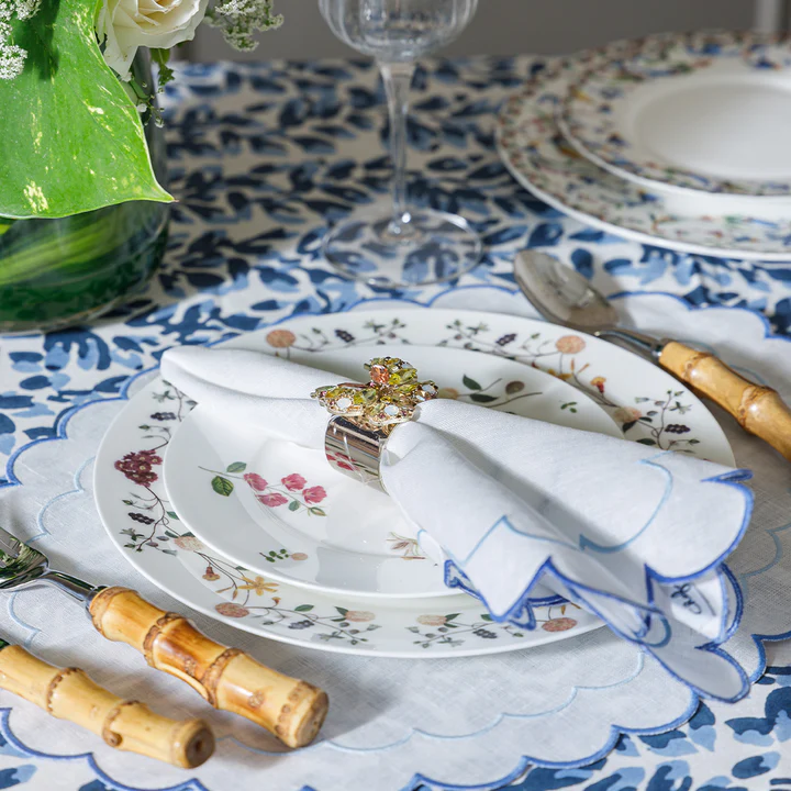 Plate & Peonie table linens, luxury tableware India, designer table linens, Anandita Kothari brand, premium placemats napkins, luxury dining decor, artisanal table setting, luxury home entertaining, tablescaping trends, high end table accessories